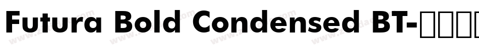 Futura Bold Condensed BT字体转换